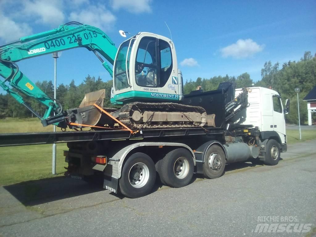Volvo FH 12 Rol kiper kamioni sa kukom za podizanje tereta