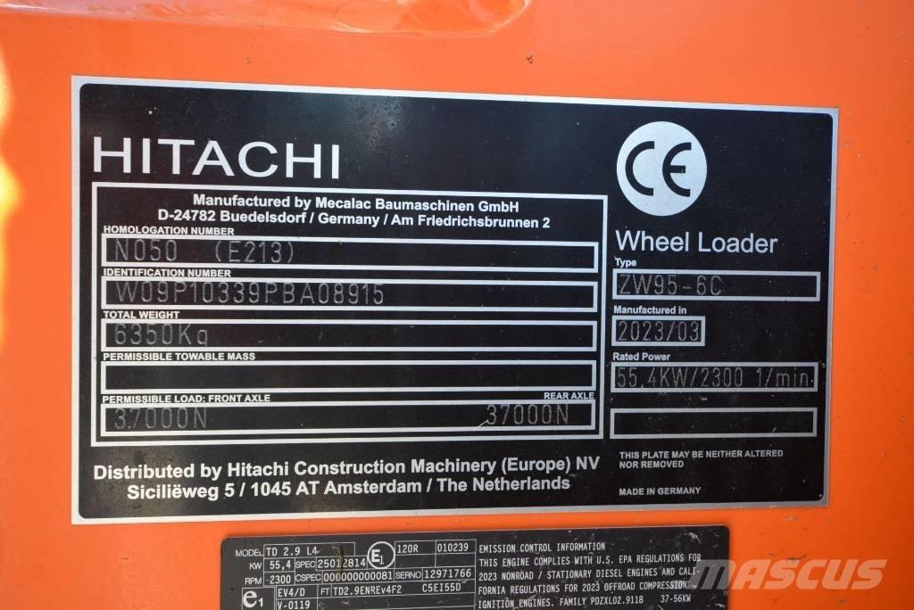 Hitachi ZW 95-6 C Utovarivači na točkove