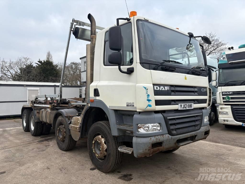 DAF CF 85.410 Rol kiper kamioni sa kukom za podizanje tereta