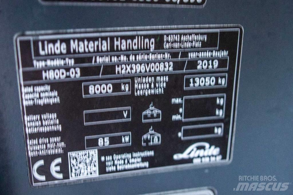 Linde H 80 D-03 Dizelski viljuškari