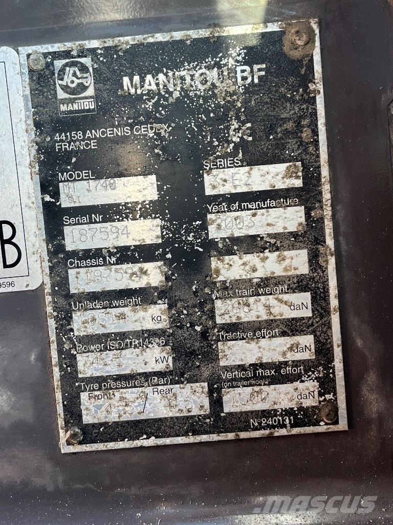 Manitou 1740 Teleskopski viljuškari