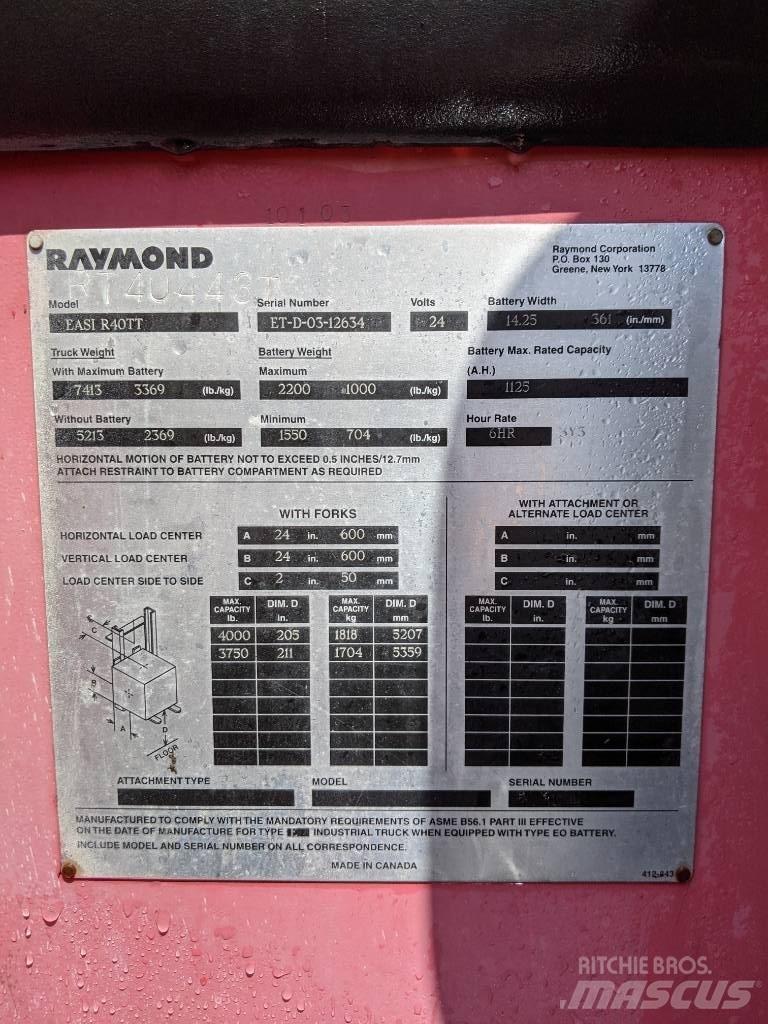 Raymond R40TT Električni viljuškari