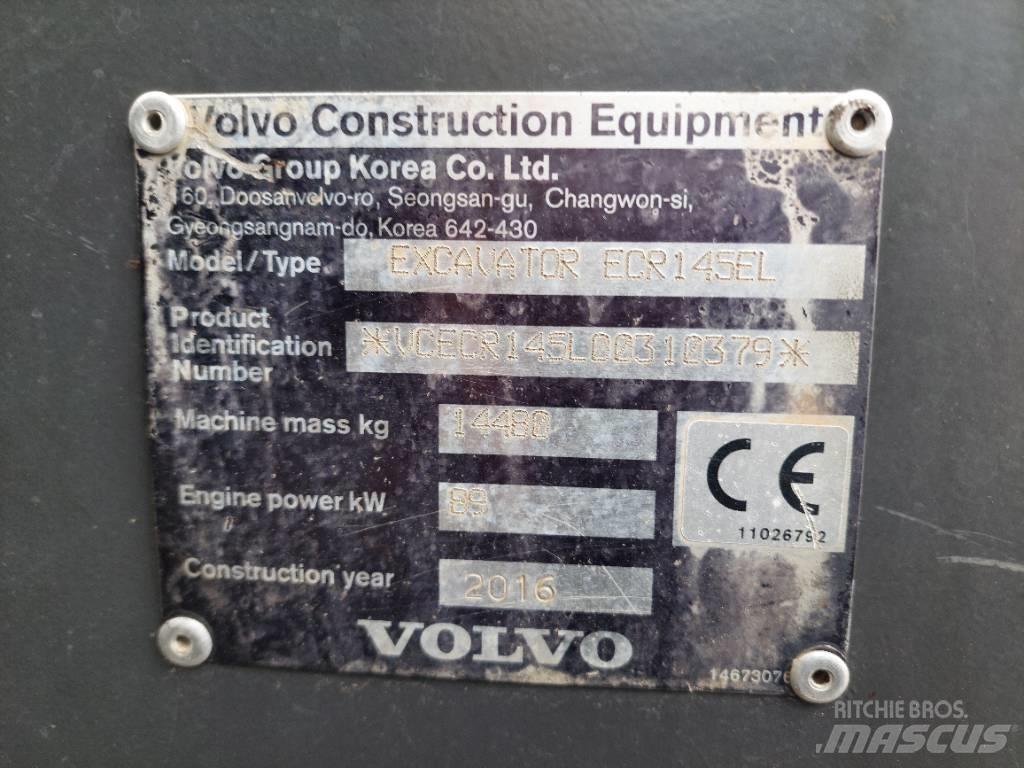 Volvo ECR 145 EL Bageri guseničari