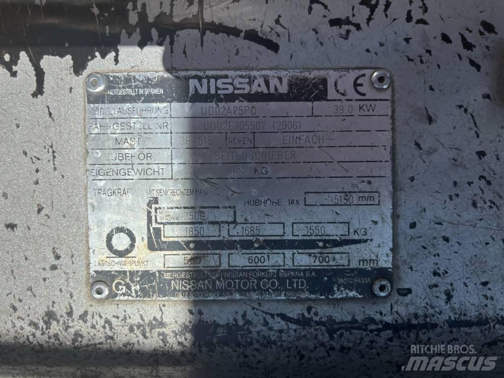 Nissan UD02A25PQ Plinski viljuškari