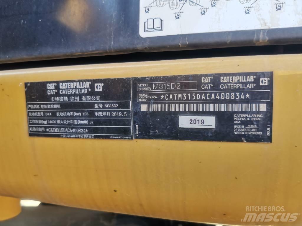 CAT 2019 CAT 315D2 Bageri točkaši