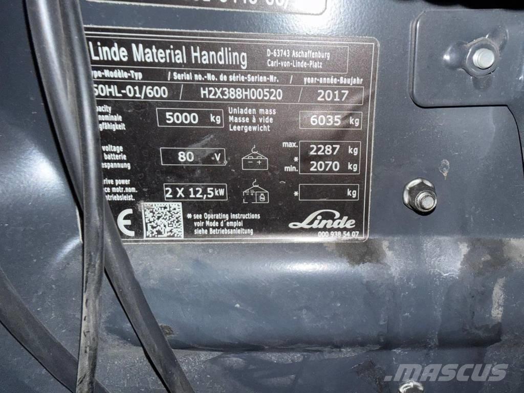 Linde E 50-02 Električni viljuškari