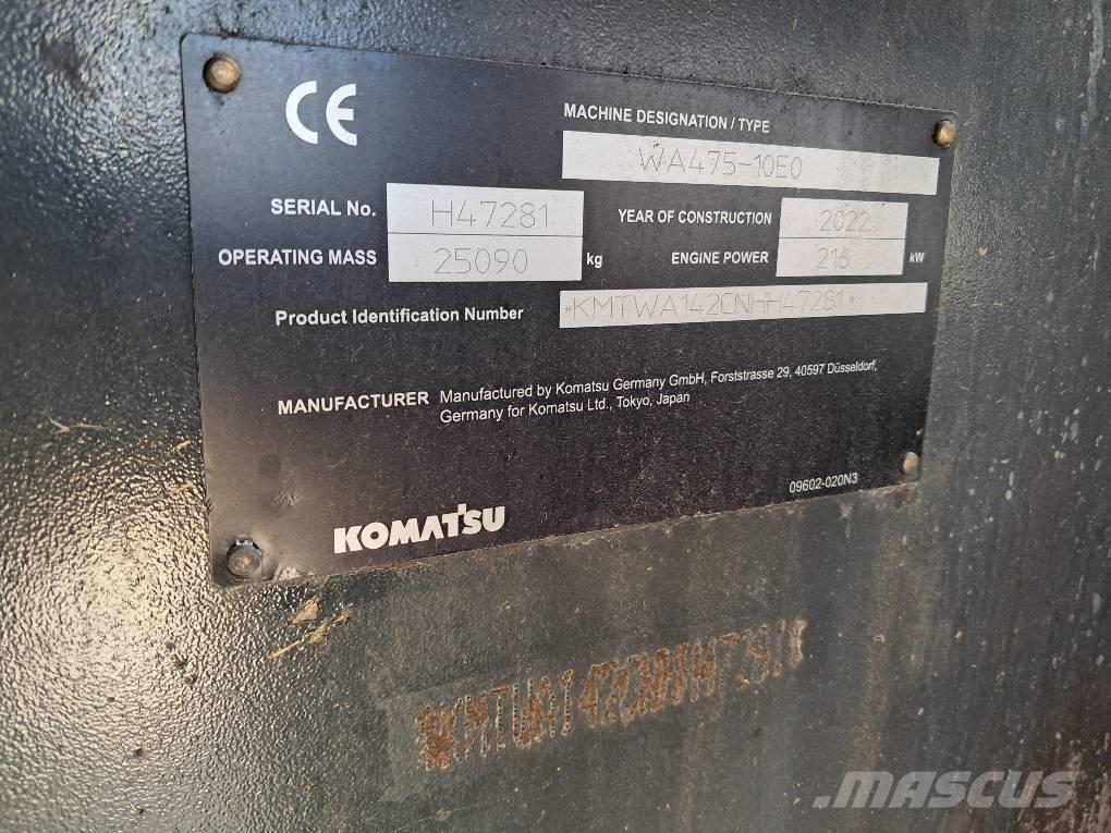 Komatsu WA475-10E0 Utovarivači na točkove