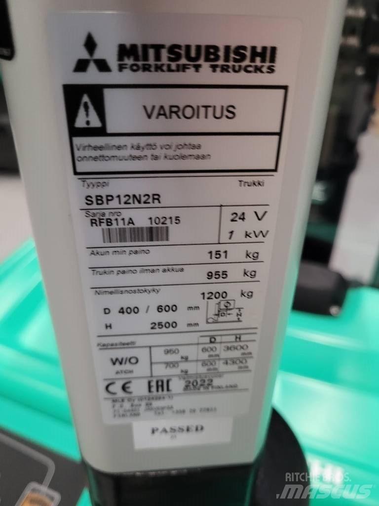 Mitsubishi SBP 12N2R Samopogonski ručni viljuškari