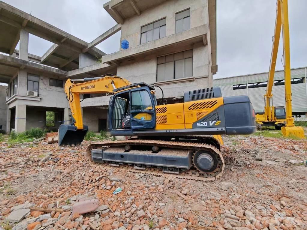 Hyundai Robex 520 VS Bageri guseničari