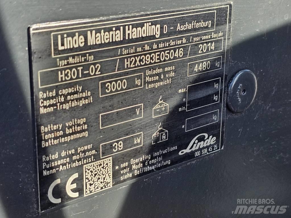 Linde H30T-02 Plinski viljuškari