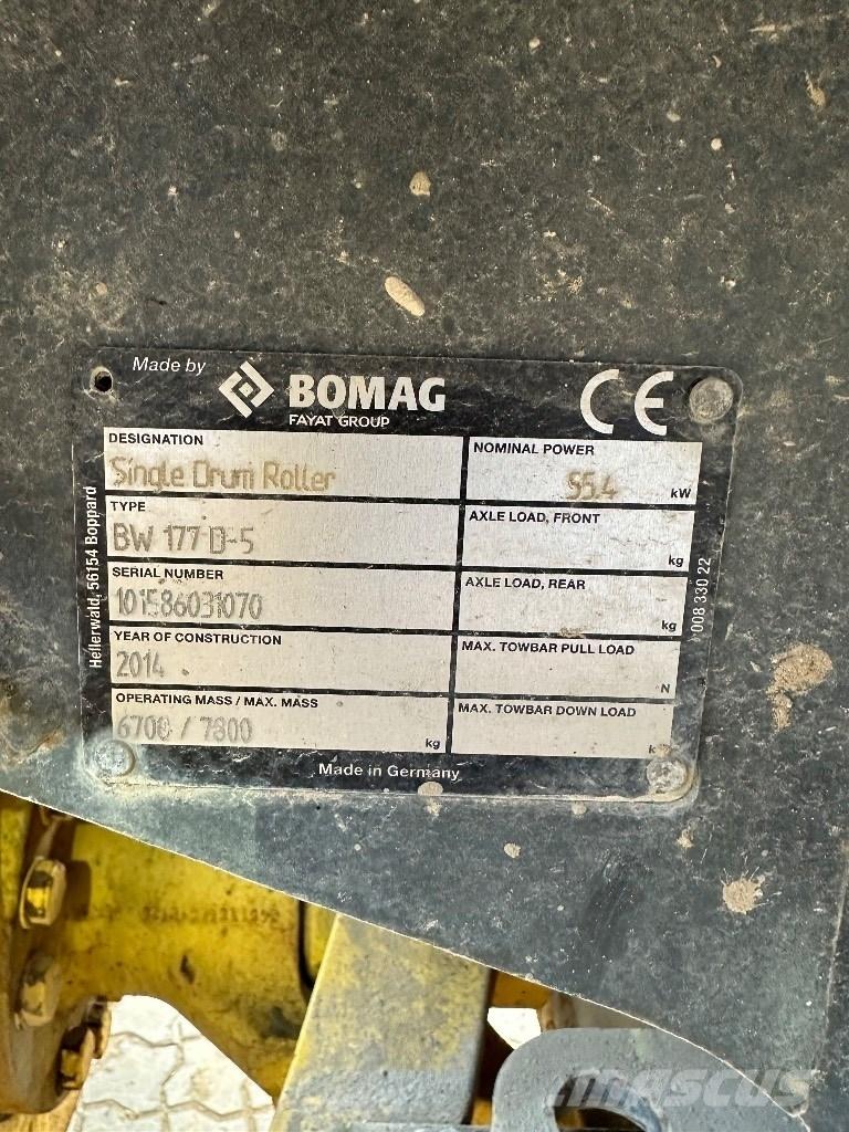 Bomag BW 177 D-5 Nabijači zemlje
