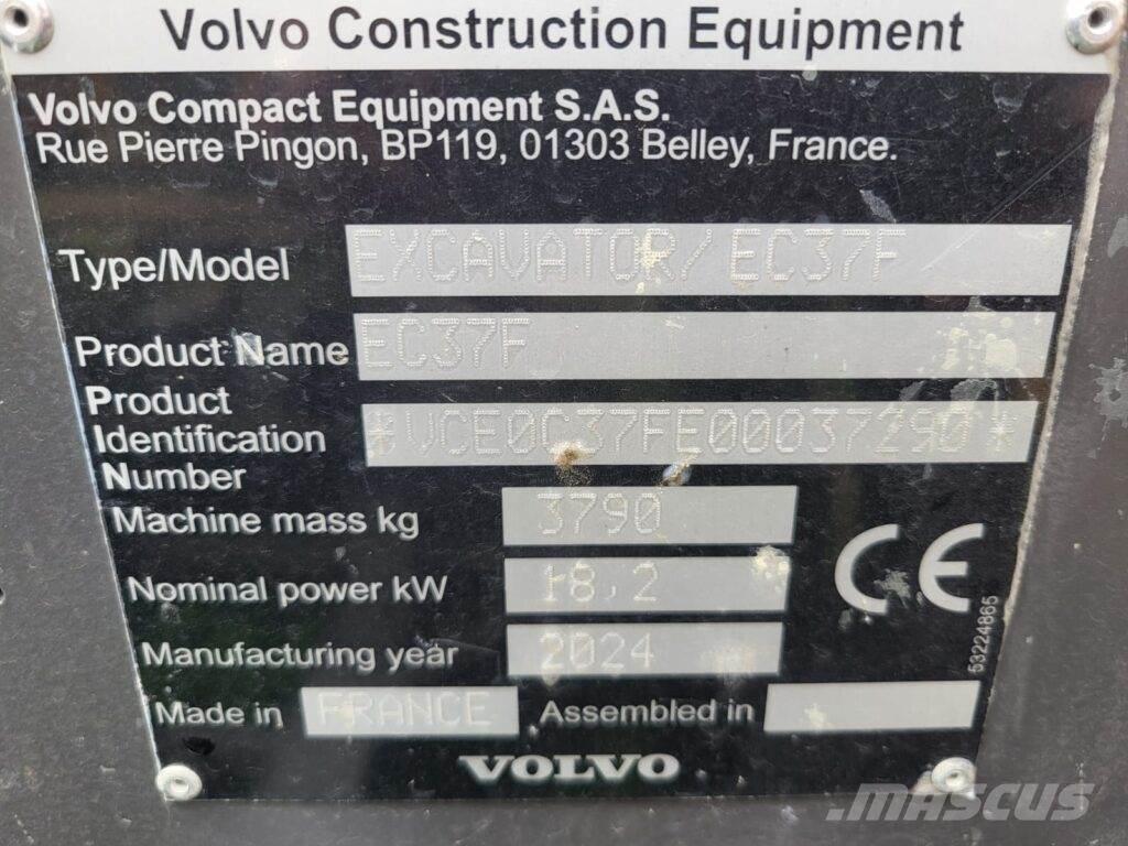 Volvo EC37F Mini bageri < 7t