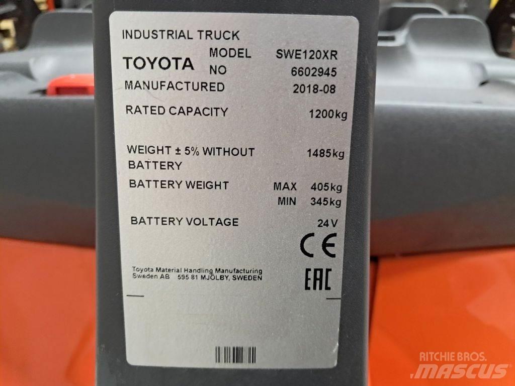 Toyota SWE120XR Ručni električni viljuškar