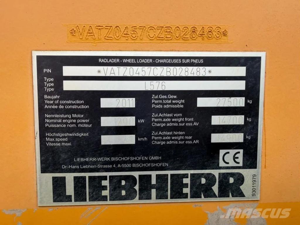 Liebherr L576 Utovarivači na točkove