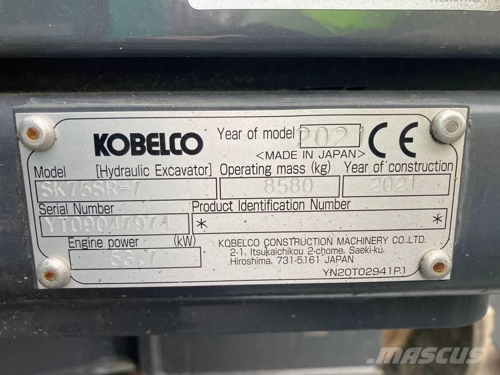 Kobelco SK 75 SR-7 Midi bageri 7t – 12t