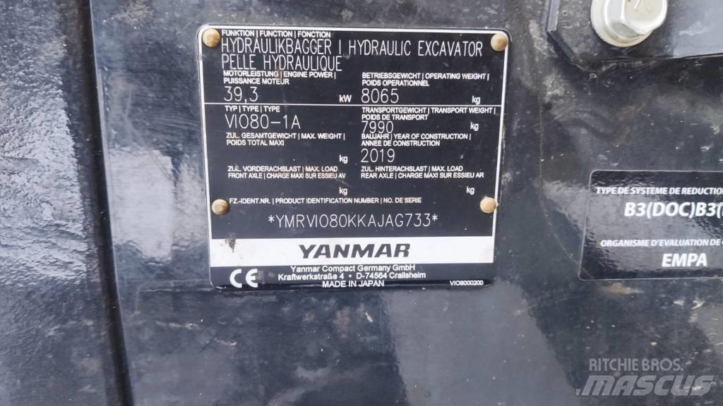 Yanmar Vio 80-1A Midi bageri 7t – 12t