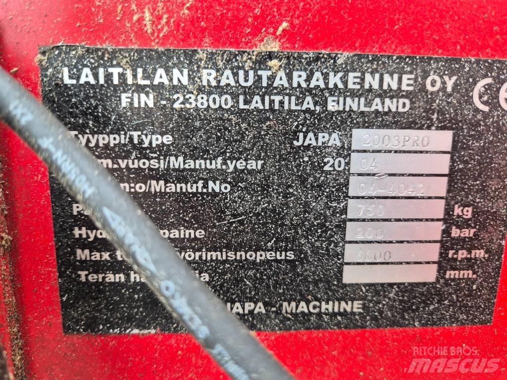 Japa 2003 Pro Cepači za drva, drobilice za drvo i strugači