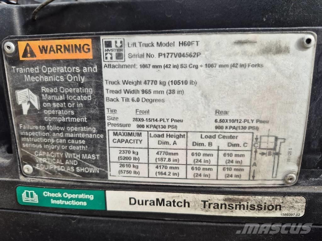 Hyster H 60 FT Viljuškari - ostalo