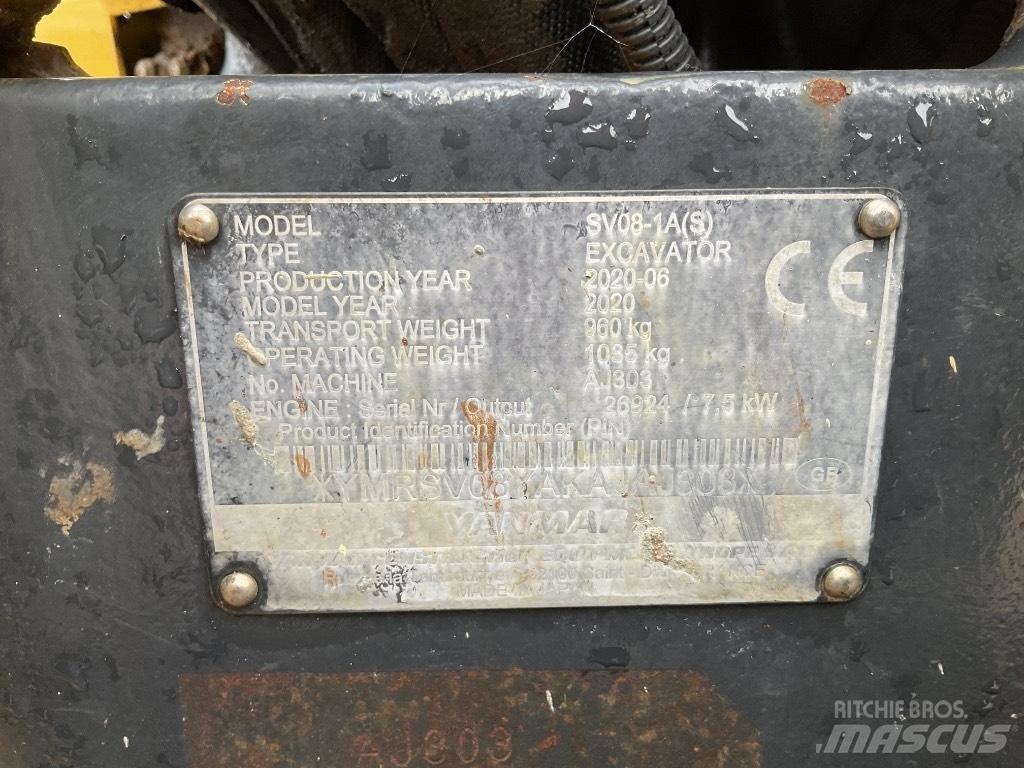 Yanmar SV08 Mini bageri < 7t