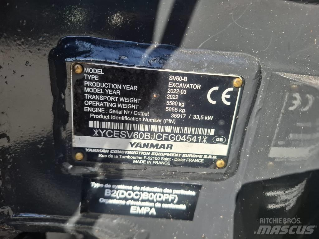 Yanmar SV 60-B Mini bageri < 7t
