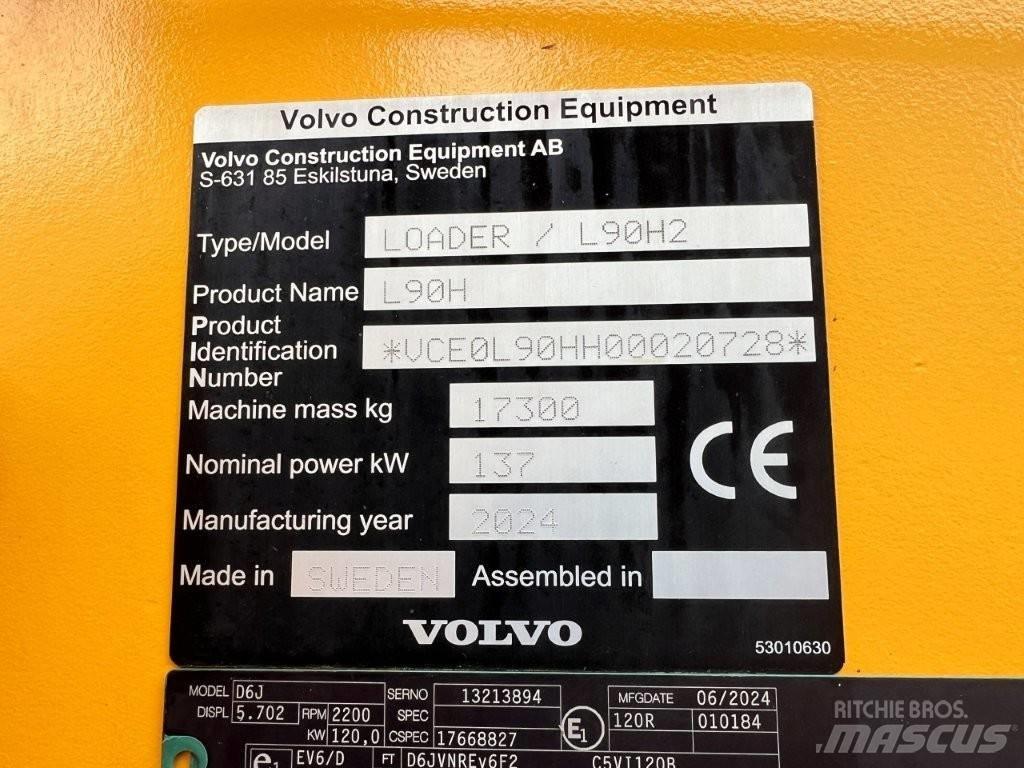 Volvo L90H2 Utovarivači na točkove