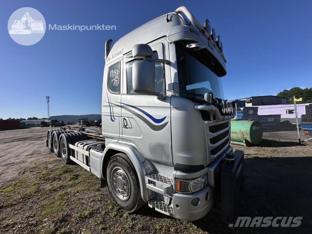 Scania G 490 Rol kiper kamioni sa kukom za podizanje tereta