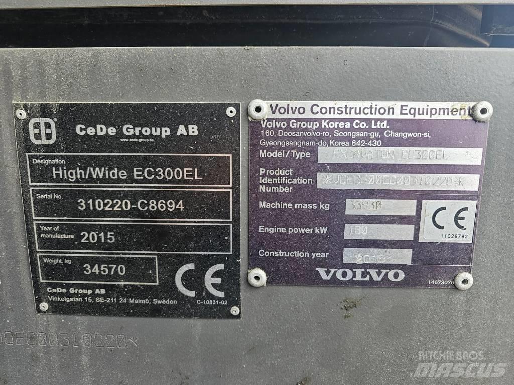Volvo EC 300 EL Bageri guseničari