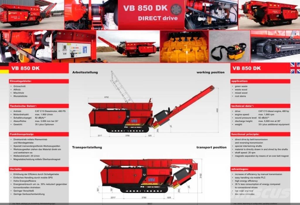 Hammel VB 850 DK Mašine za uništavanje otpada