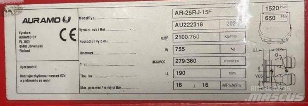 Auramo AR-25RJ-15F Pritege valjaka