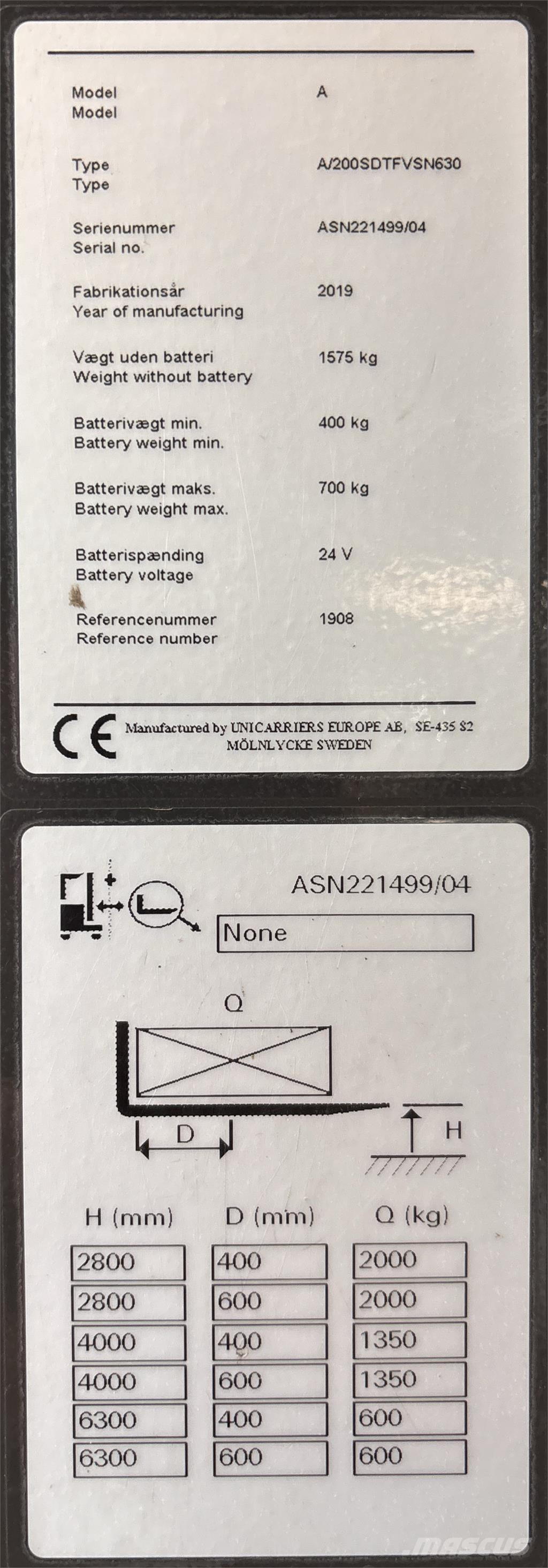 Atlet ASN200 Samopogonski ručni viljuškari