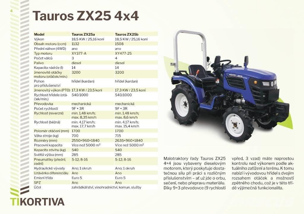  Tauros ZX25a,b Manji traktori