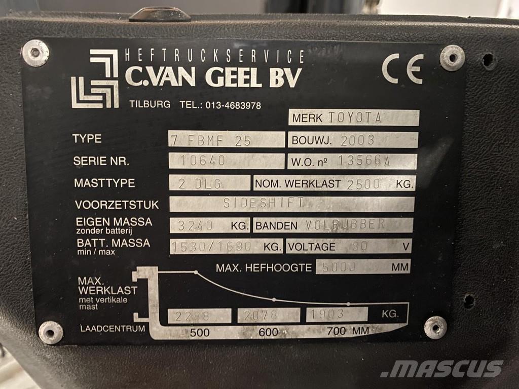 Toyota 7FBMF25 Električni viljuškari