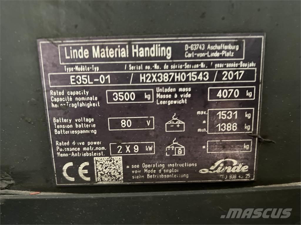 Linde E35L-01 Električni viljuškari