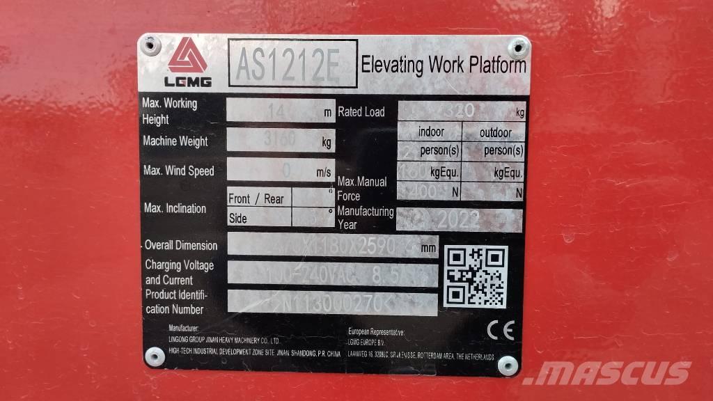 LGMG AS 1212 E Makazaste platforme