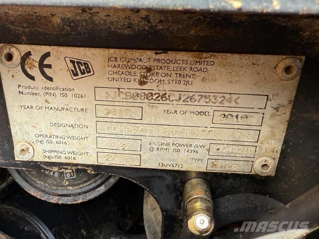 JCB 8026 CTS Mini bageri < 7t