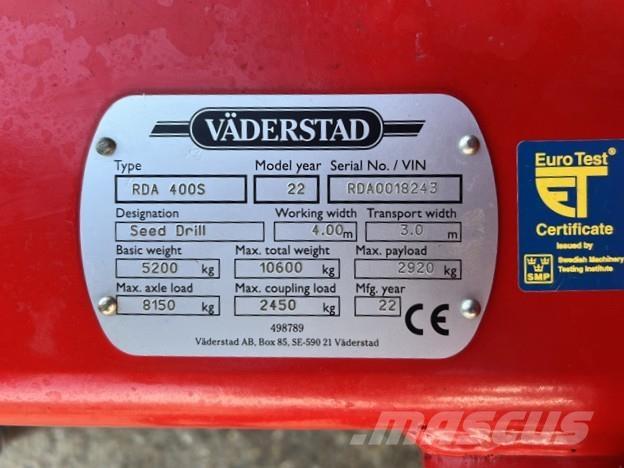 Väderstad RDA400S Sejačice