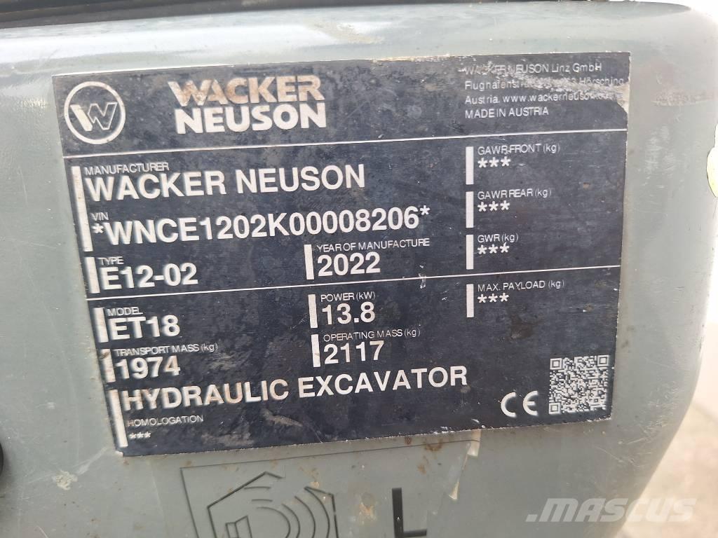 Wacker Neuson ET 18 Bageri guseničari