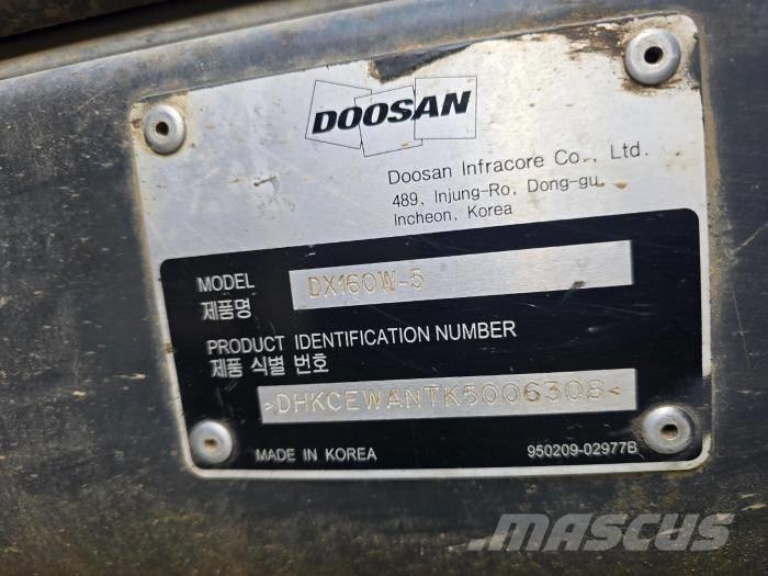 Doosan DX 140 W-5 Bageri točkaši