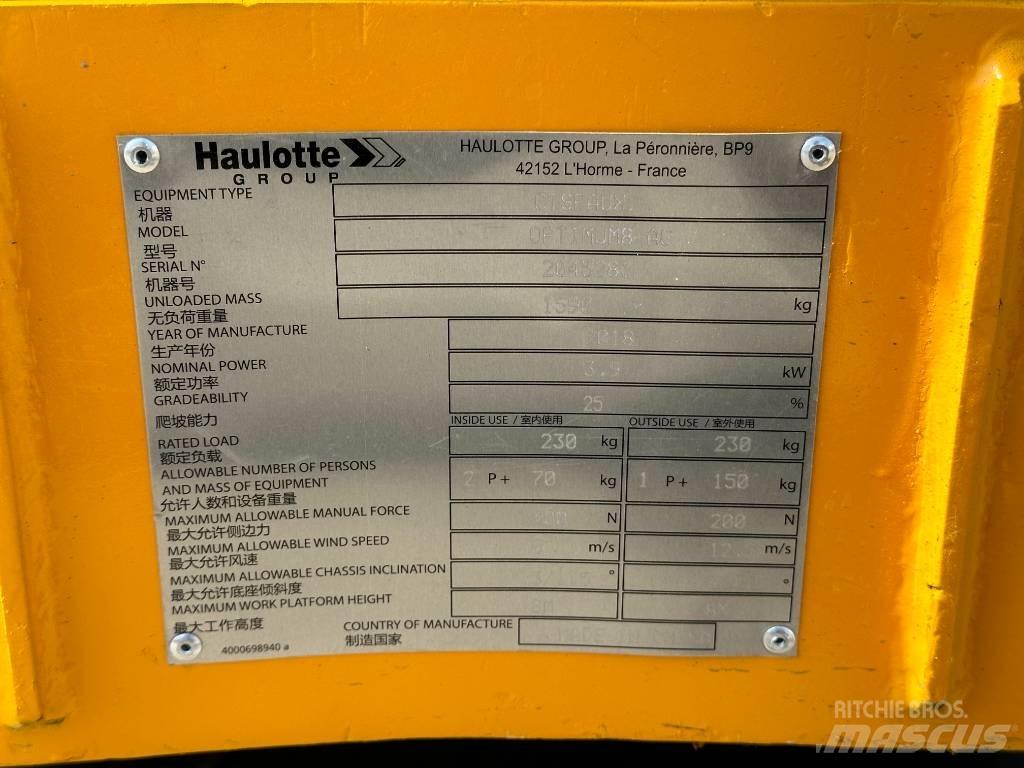 Haulotte OPTIMUM 8 Makazaste platforme
