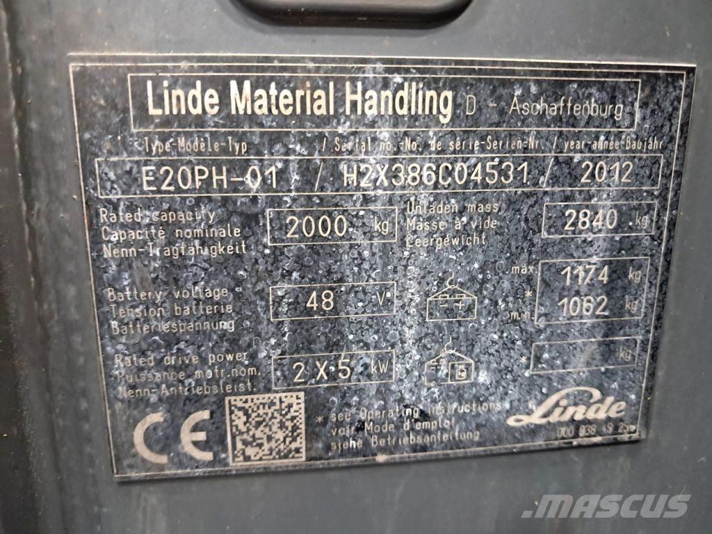 Linde E20PH-01 Električni viljuškari