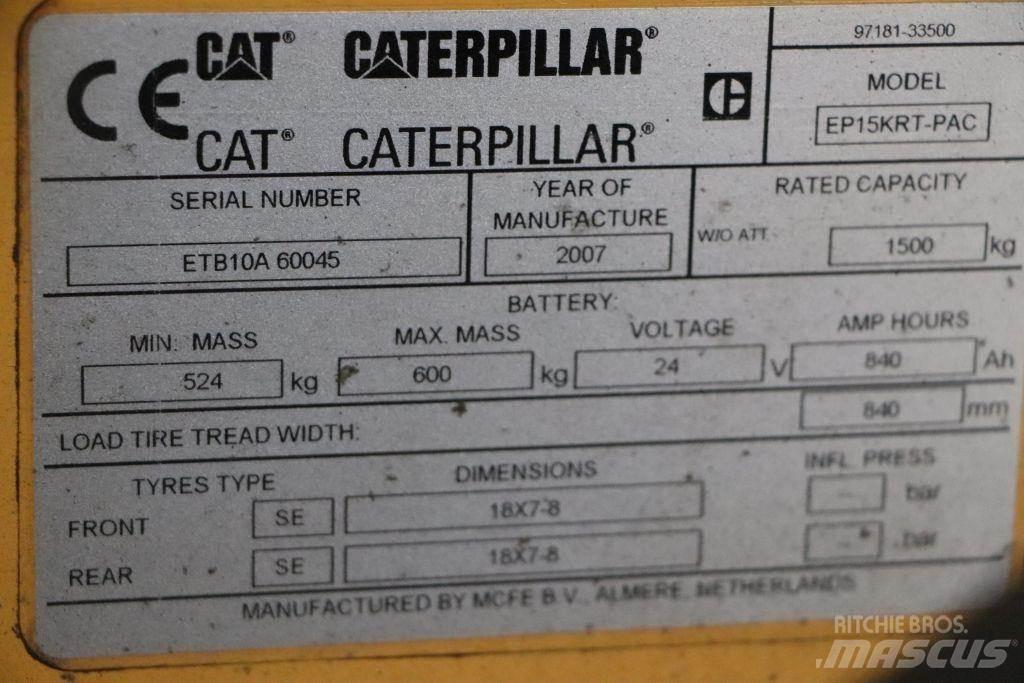 CAT EP15KRT-PAC Električni viljuškari