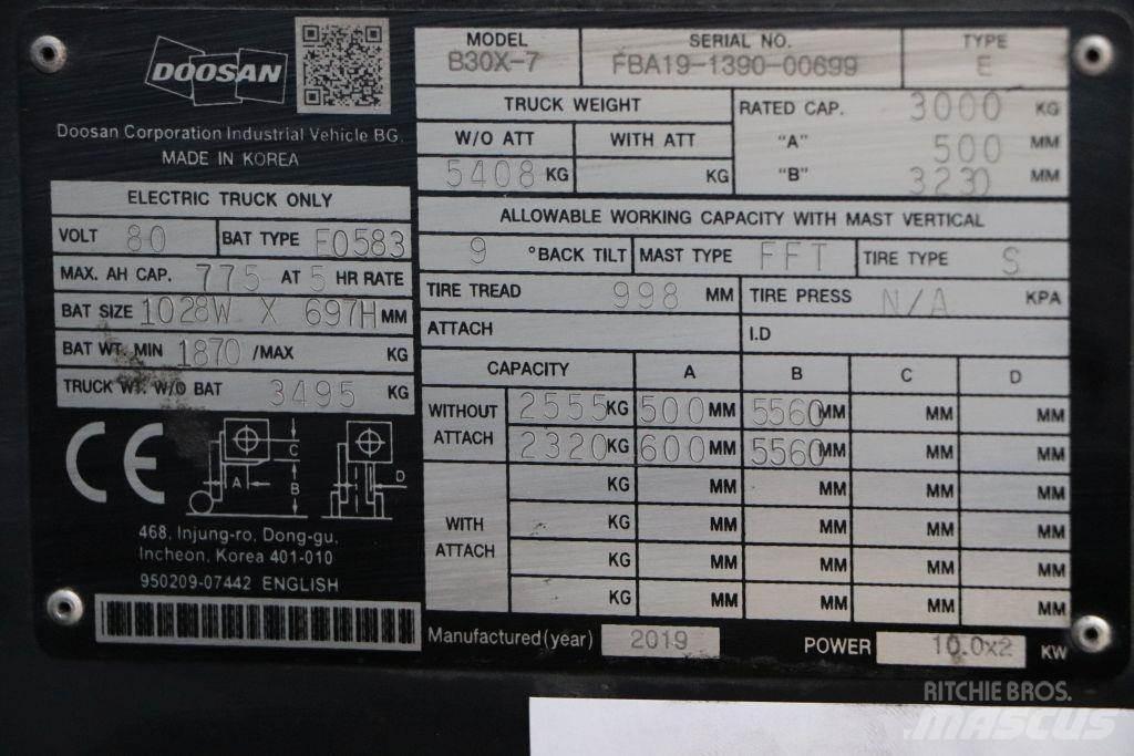 Doosan B30X-7 Električni viljuškari