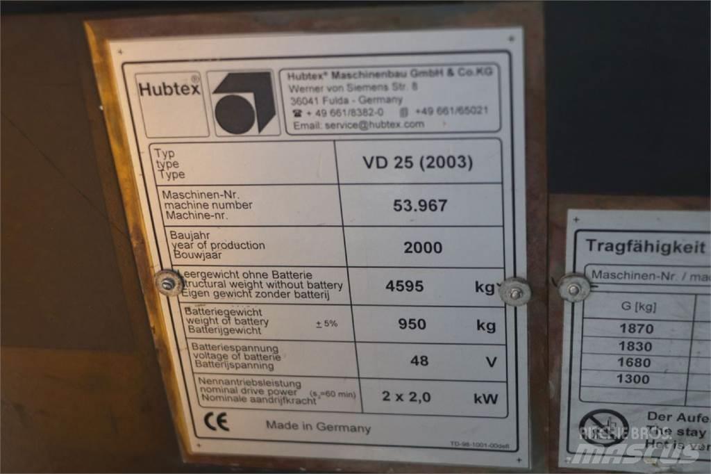 Hubtex VD 25 Bočni viljuškari