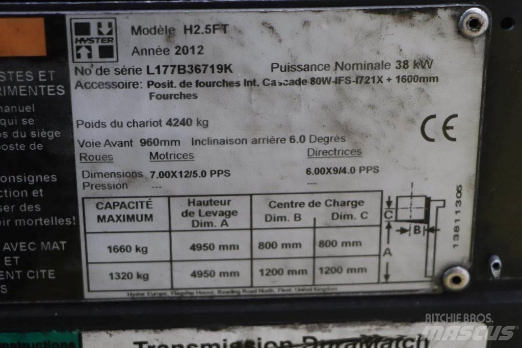 Hyster H2.5FT Plinski viljuškari