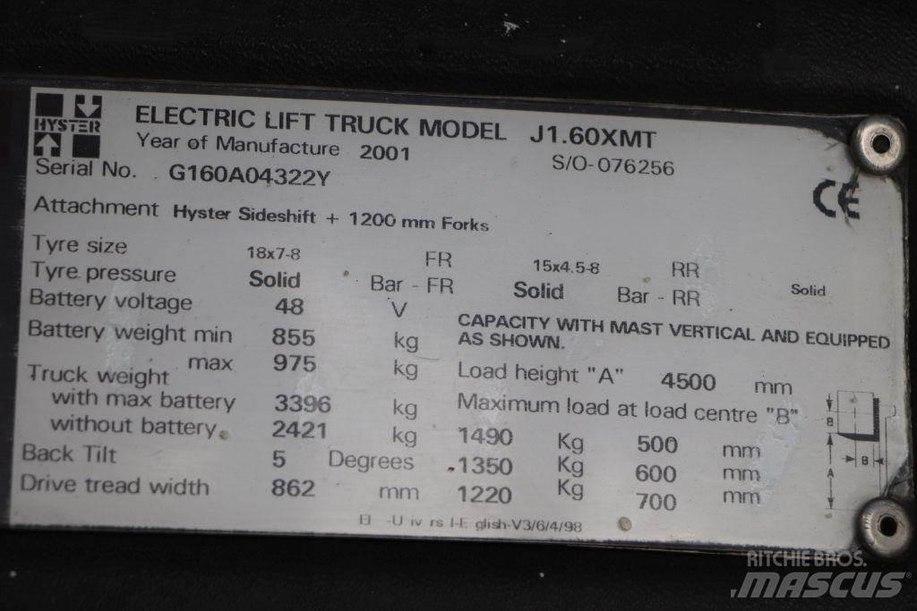 Hyster J1.60XMT Električni viljuškari
