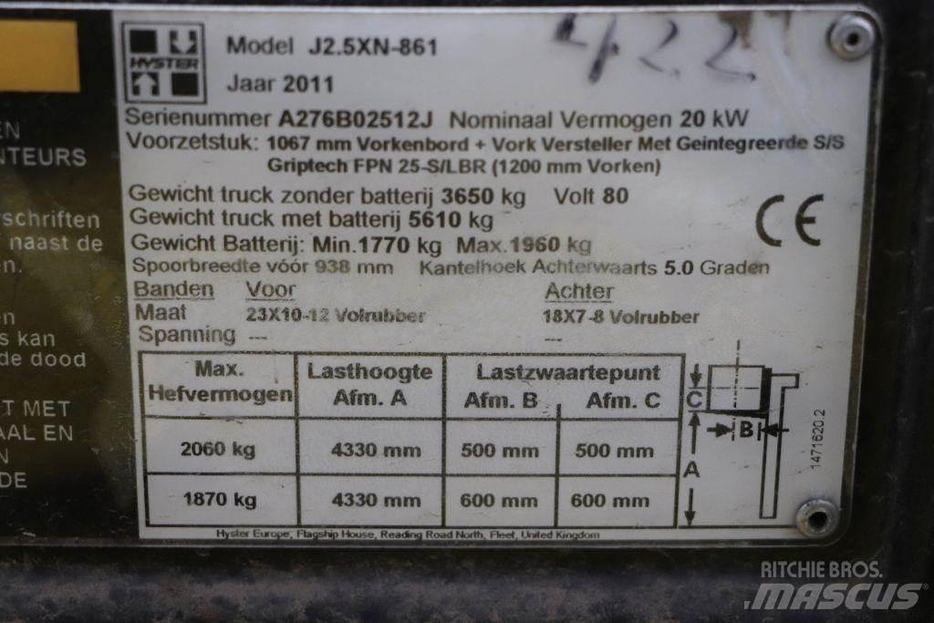 Hyster J2.5XN Električni viljuškari