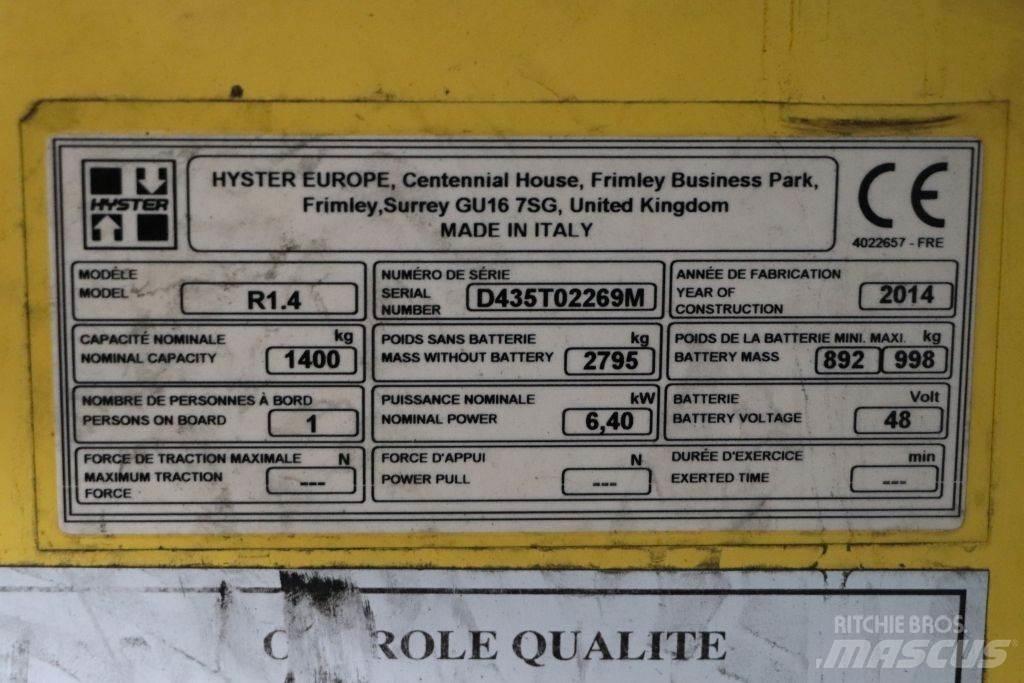 Hyster R1.4 Viljuškari sa pomičnim stupom