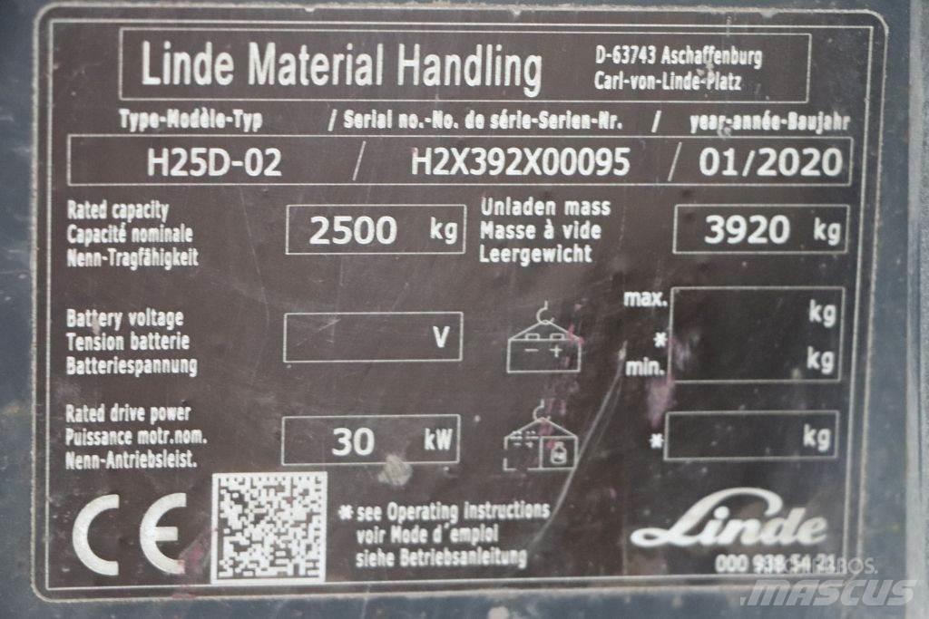 Linde H25D-02 Dizelski viljuškari