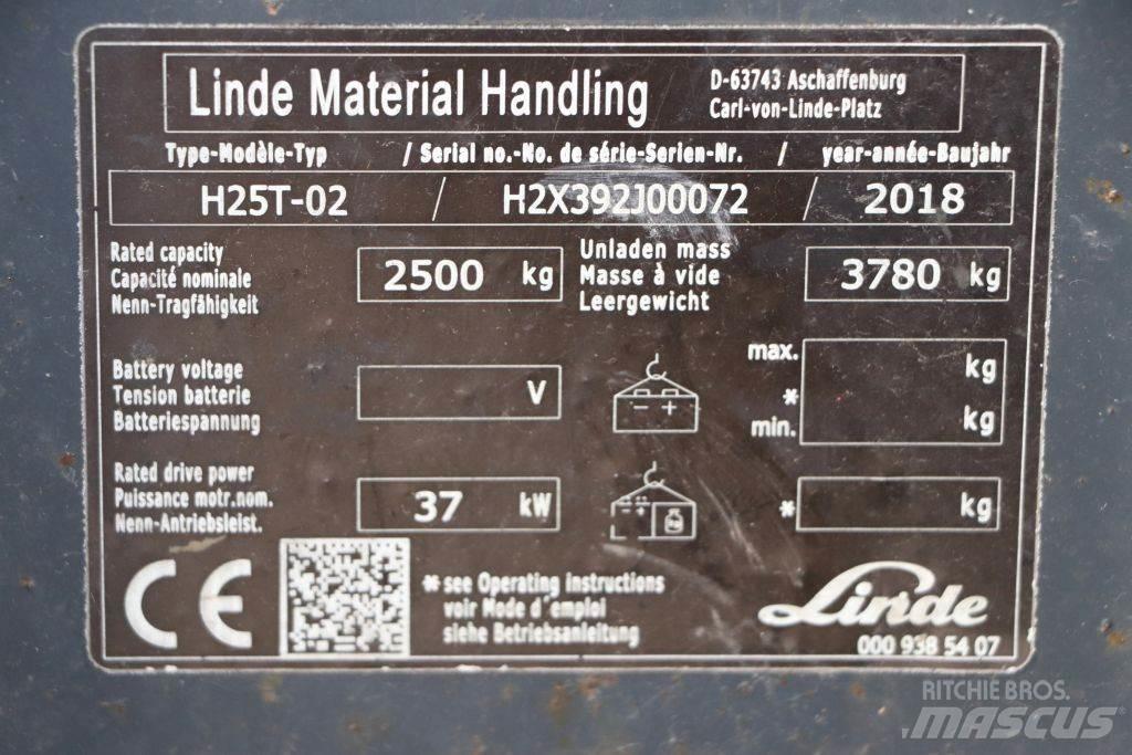 Linde H25T-02 Plinski viljuškari