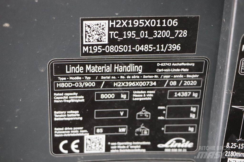 Linde H80D-03/900 Dizelski viljuškari